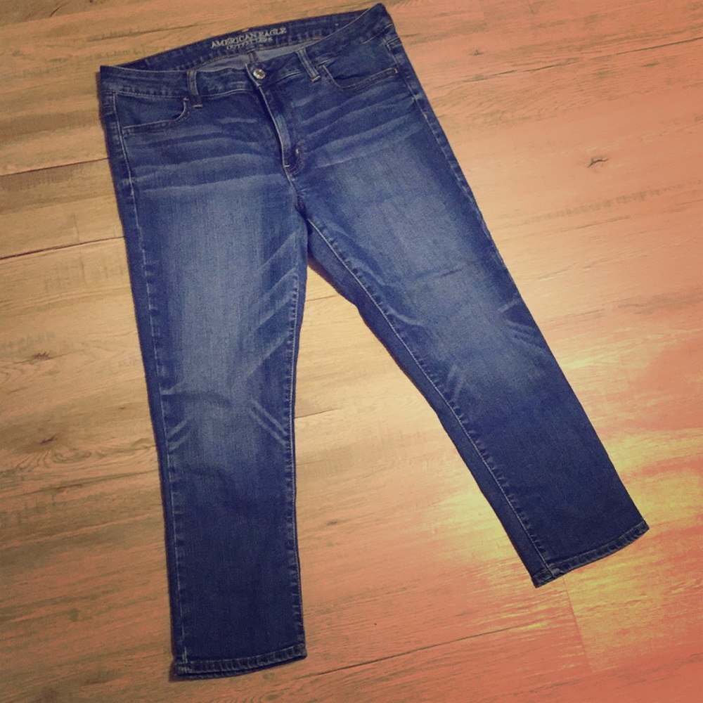 ☀️ American Eagle 14, high rise jegging crop